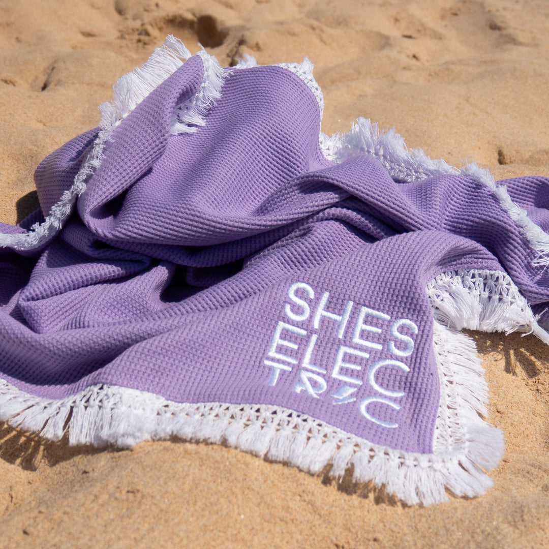 The Lilac Waffle Towel